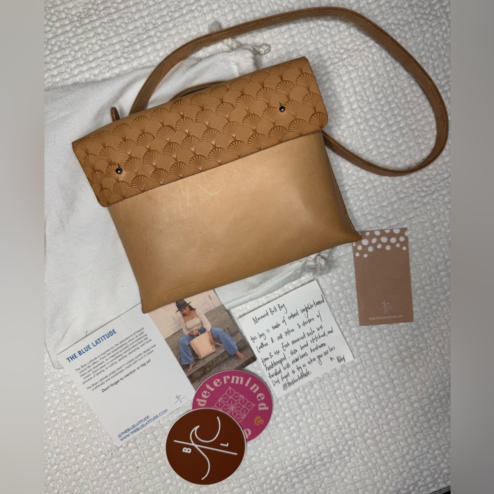 Blue Latitude Mermaid Belt Bag - Leather